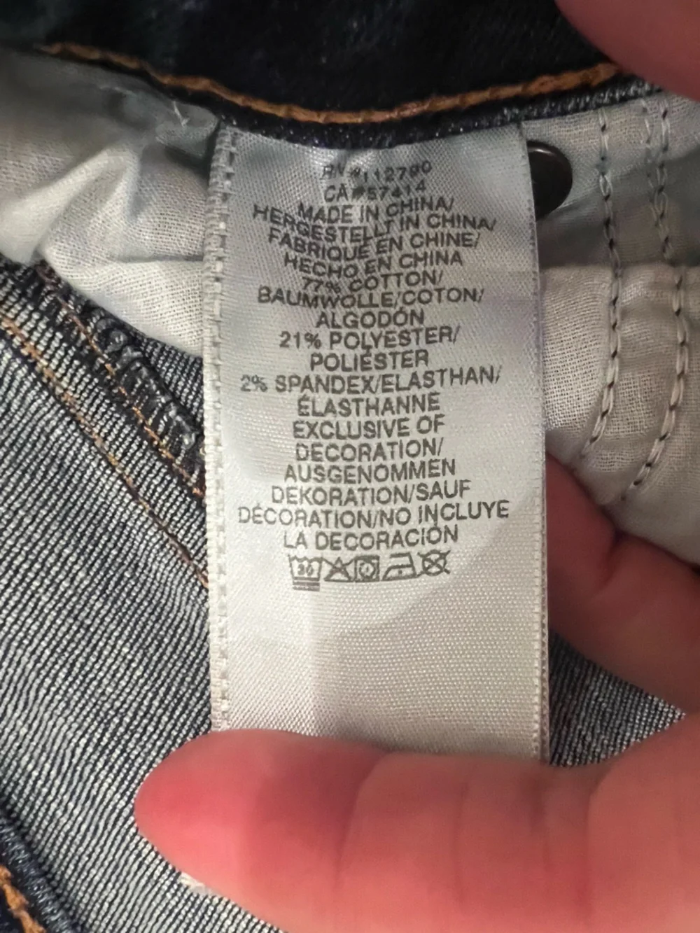 True Religion Halle High Rise Super Skinny | Blue Denim | Size 27 | Like New - Picture 11 of 12